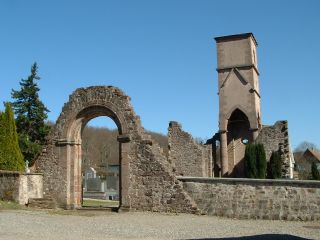 Ruinen der Kirche von Leimbach