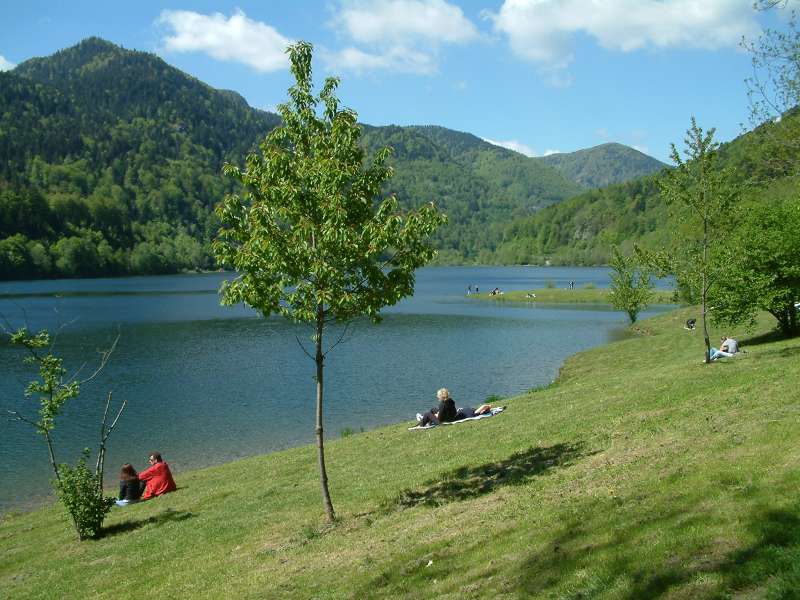 Entspannen am Ufer des Kruth Wildenstein Sees
